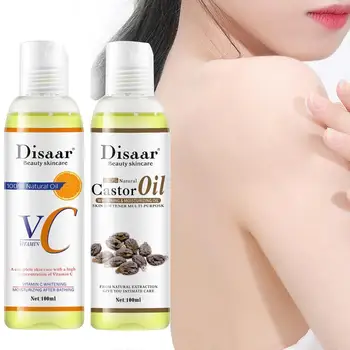 

100ml Organic Essential Oil Natural Castor Vitamin C Essential Relaxing Spa For Body Massage Oil Oils Care Natural Skin C2B9