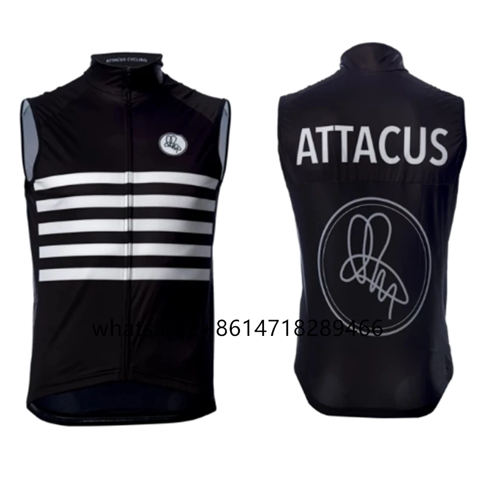 

Men ATTACUS Cycling Vest Bicycle Gilet Windproof Vest Road Bike Jersey Sportswear Winter Warm Gilet Ciclismo Maillot Cyclewear