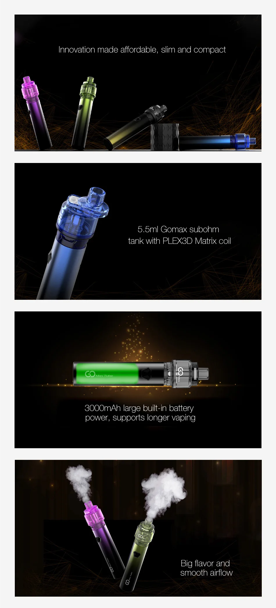 Innokin Gomax Tube Pen Kit 3000mAh