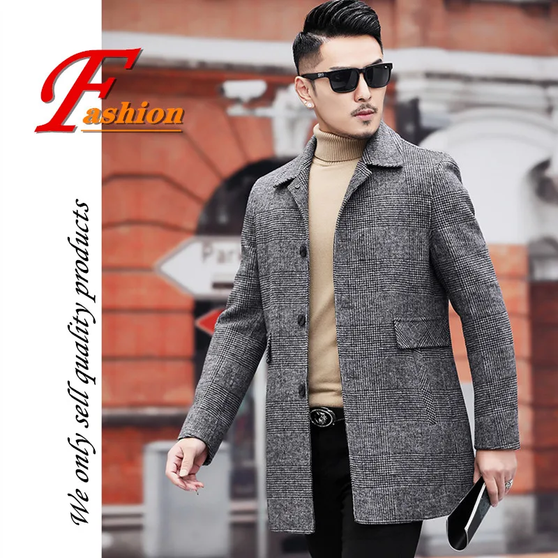 

High-grade new style men's business casual colorfast comfortable fashion breathable keep warm no-iron personality soft wool coat