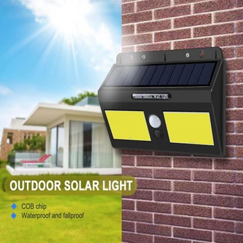 

100 LED Solar Light Outdoor Solar Lamp Powered Sunlight Waterproof Motion Sensor Wall Light Street Light For Garden Decoration