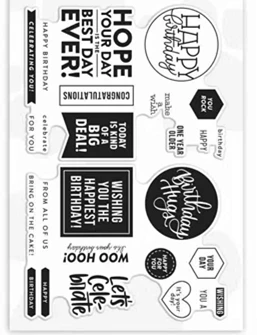 

Happy birthday Transparent Clear Stamps for DIY Scrapbooking/Card Making/Kids Christmas Fun Decoration Supplies