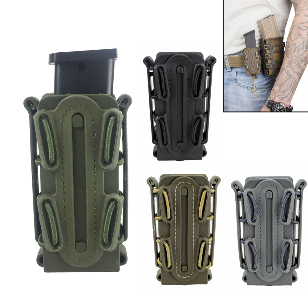 Тактический мягкий чехол кобура с зажимом Molle для ремня 9 мм 45ACP|Мешочки| |