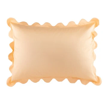 

Pillowcase with ruffles Ethel color coral, 50 * 70 cm, satin, cotton 100% 4963211
