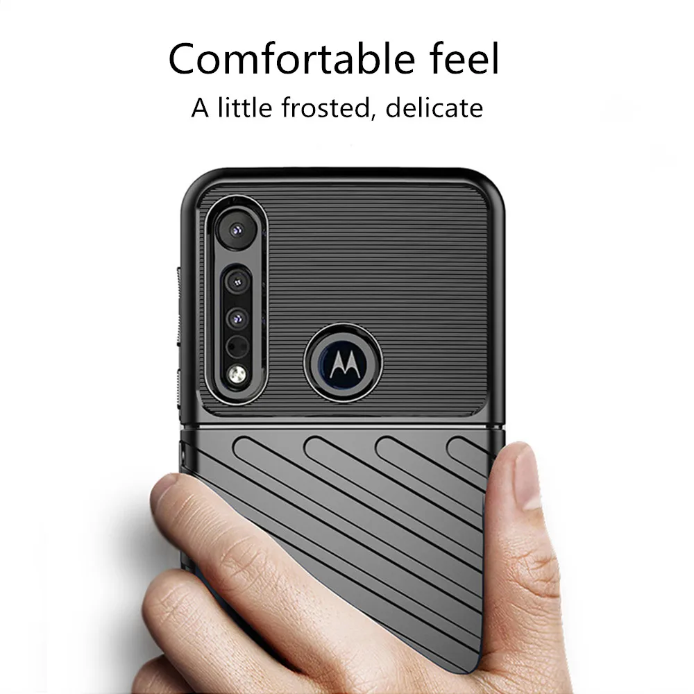 Модный Ударопрочный Мягкий силиконовый чехол для Motorola Moto E6 Play чехол для Moto One Macro G8 Play G8 Plus чехол для телефона