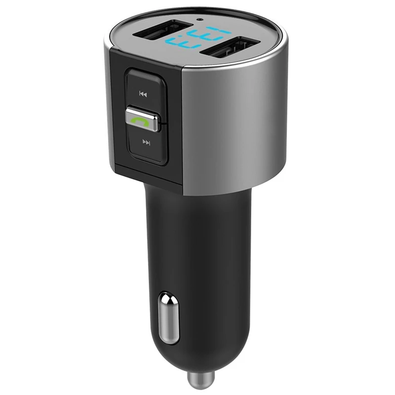 Автомобильный USB Mp3 Bluetooth fm-передатчик Aux беспроводной аудиоплеер автомобильный комплект громкой связи fm-модулятор 3.4A двойной USB зарядное устройство