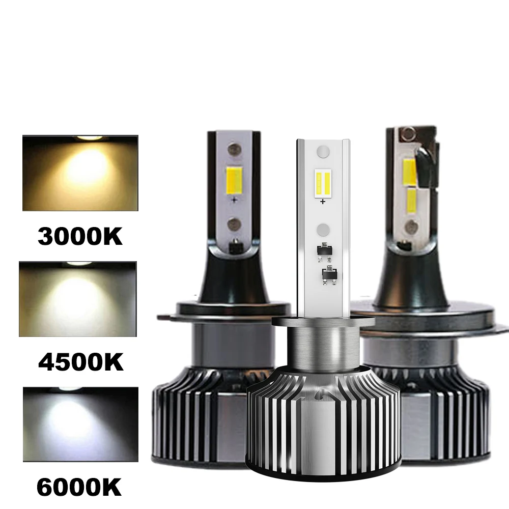 

2x H7 H4 LED Car Headlight Bulbs H1 H8 H9 H11 9005 9006 9012 LEDs Auto Headlamp Automobile Light 3000K 4500K 6000K All In One