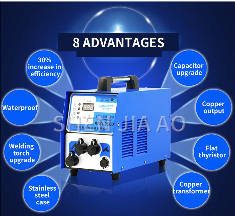 Конденсатор для хранения энергии сварочный аппарат для сварки штифтов MachineRSR-2500 болт вывески сварочный аппарат Теплоизоляционный лак для ногтей сварочный аппарат 220 В