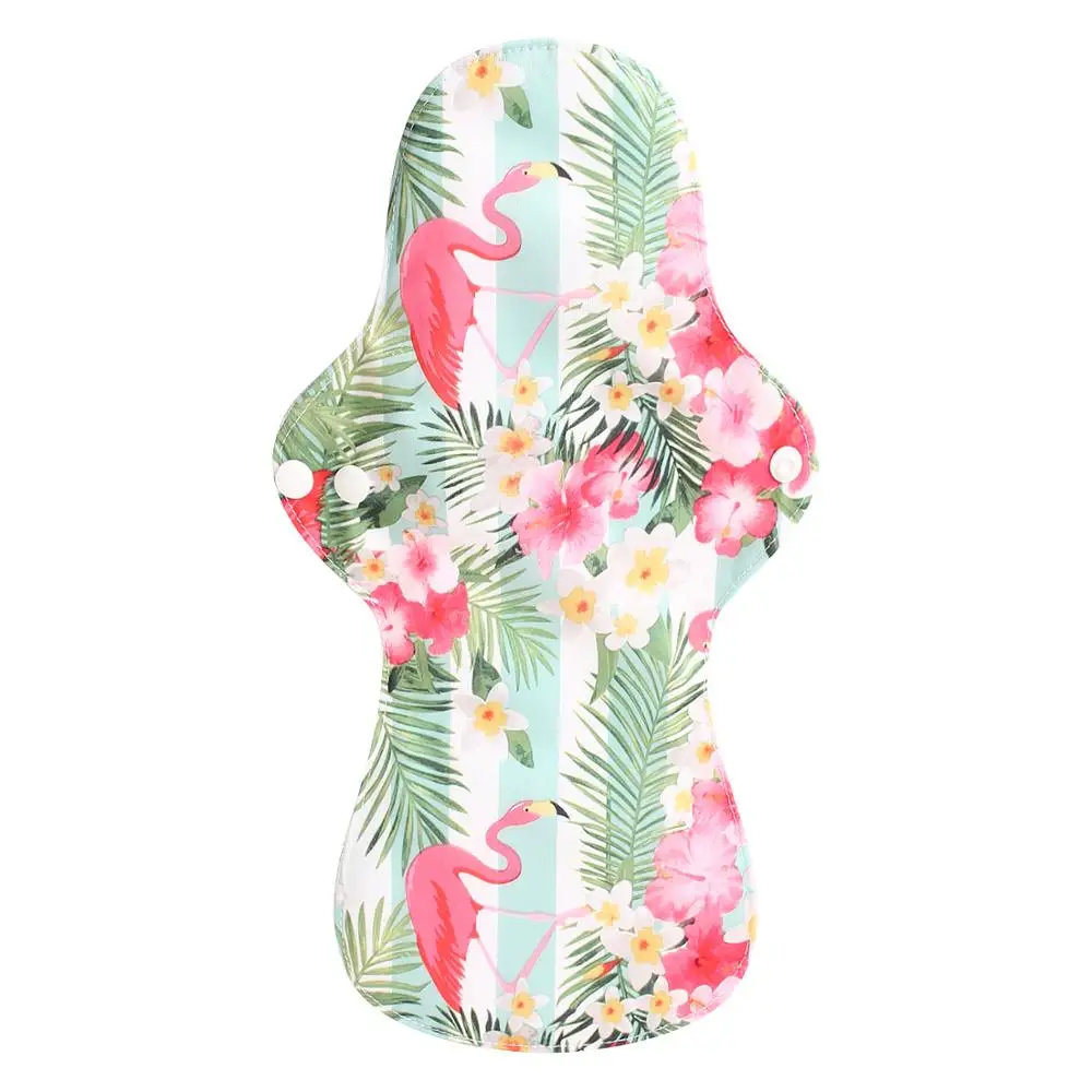 Heavy Night Use Reusable Cloth Menstrual Pad Sanitary Napkin Washable Sanitary Pads Organic Bamboo Lining Waterproof PUL Outer