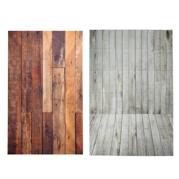 

Kid Photography Studio Props Background Photo Backdrops Vinyl Wooden Floor 5X7FT & 3X5Ft Vintage Retro Wood Wall Floor Studio Pr