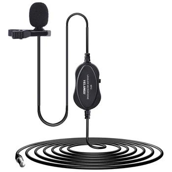 

YELANGU MY2 3.5Mm Lavalier Microphone Portable External Audio Video Record Mic for DSLR Camera IPhone Android