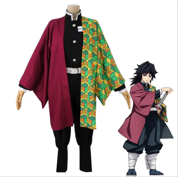 Demon Slayer: Kimetsu no Yaiba Kamado Tanjirou Kamado Nezuko Agatsuma Zenitsu Tomioka Giyuu Kochou Shinobu Косплей Костюм