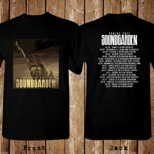 Spring Soundgarden Last tour Chris Cornell Size S-5XL T-shirt |
