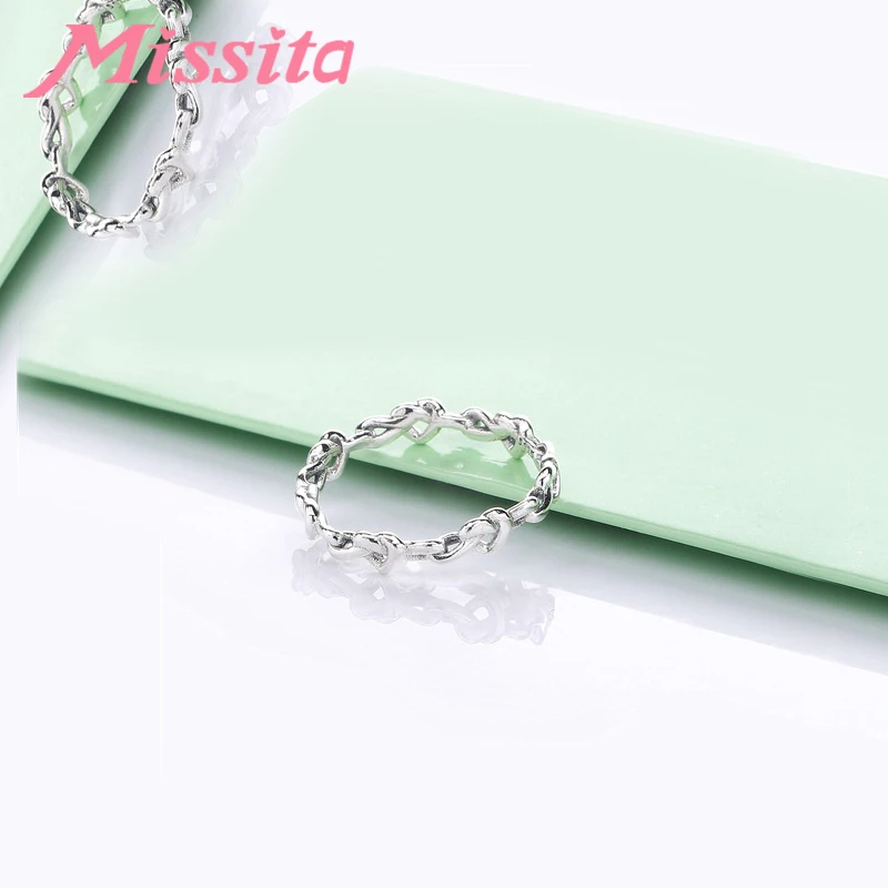MISSITA 2019 Новое модное кольцо любовь кольца в виде сердца прозрачный CZ Подходит для