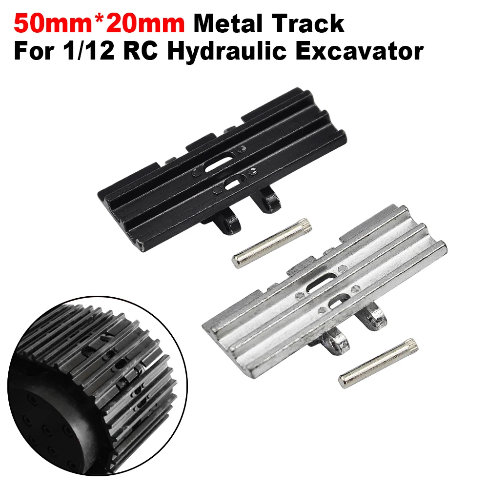 

50mm*20mm Track Full Metal Crawler For 1/12 RC Hydraulic Excavator Car Parts
