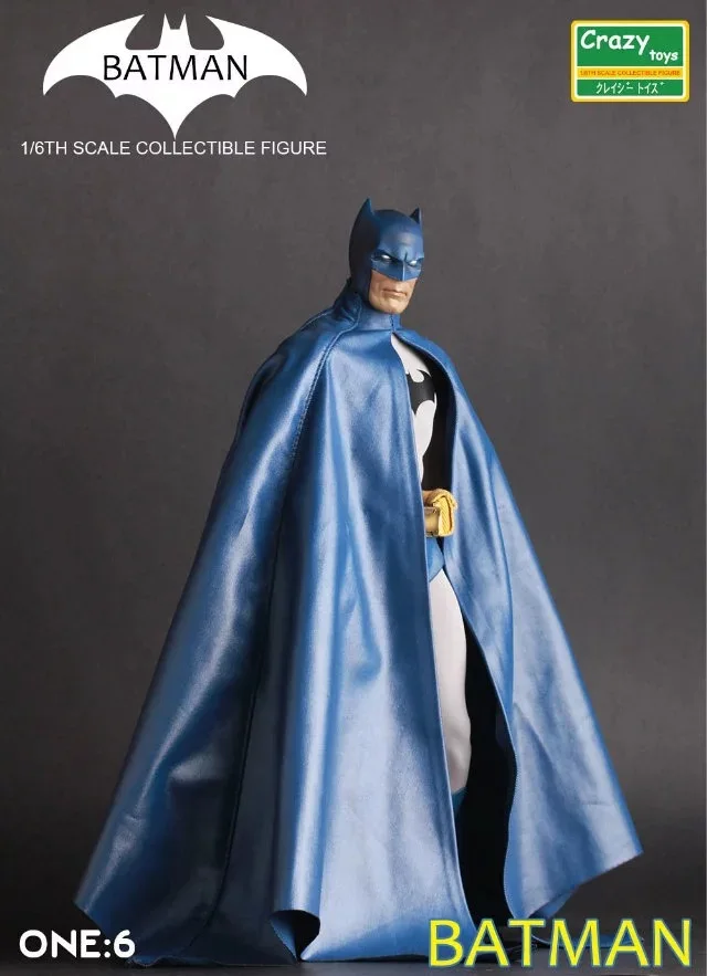 Сумасшедшие игрушки 1:6 Бэтмен синий вер. BJD Темный рыцарь летучая мышь человек Коллекционная Фигурка скрепленные игрушки может двигаться