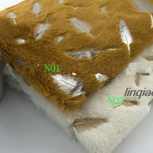 Полный полиэстер искусственный мех с бархатным узором Горячая штамповка серебро бархат осень и зима мода один бархат ткань для одежды