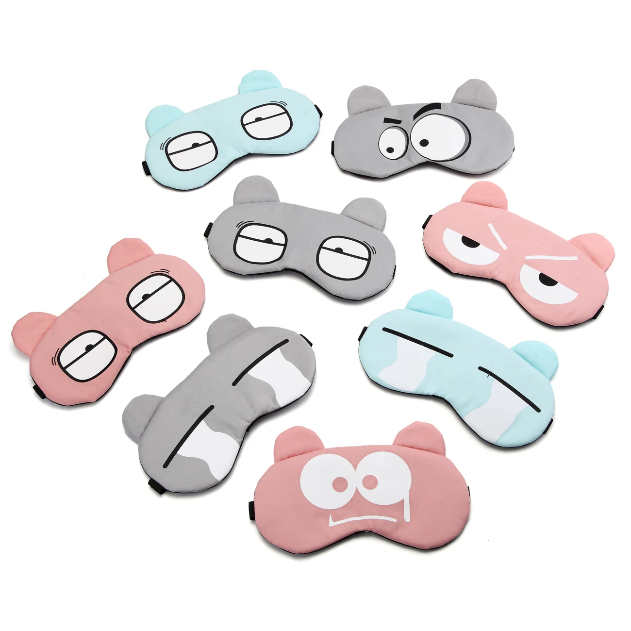 Cotton Cartoon Face Sleep Eye Mask Cute Funny Lovely Eye Cover Travel