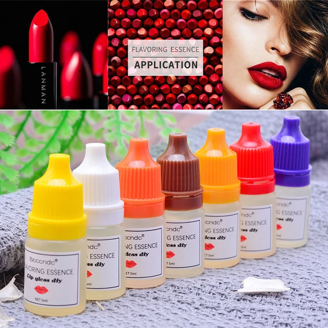 24/48pcs 10ml Lip Gloss Diy Material Natural Flavoring Oil Fragrance  Essential Oils Liquid Pigment Lipgloss