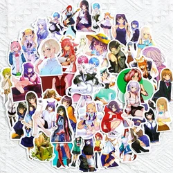 Autocollant de dessin animé Sexy, 50 pièces, pour téléphone portable, guitare, casque d'ordinateur portable, Automobile, tasse d'eau, papeterie de décoration 
