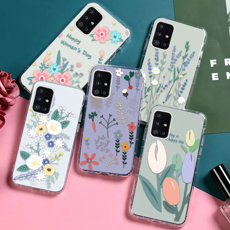 Phone Case For Samsung Galaxy A51 Cases Silicon Shockproof  Funda Samsung A71 A12 A32 A52 A72 A42 A82 A22 A31 A41 A21s A11 Cover