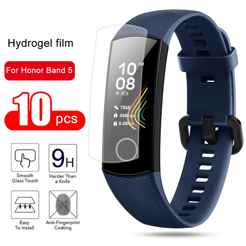 10pcs-Full-Cover-Ultra-Thin-Clear-Protective-Film-For-Huawei-Honor-Band-5-Hydrogel-film-Screen