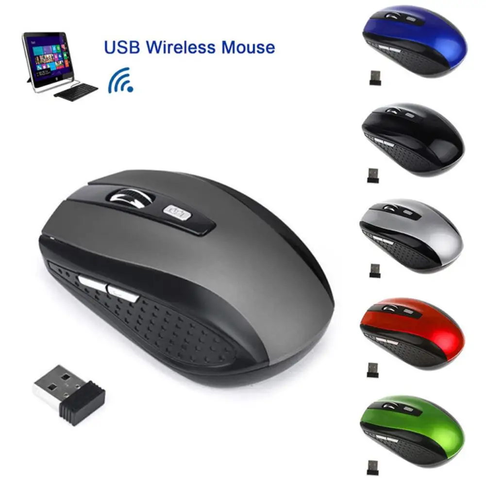 Беспроводная USB мышь 2 4 ГГц 6 клавиш 1200DPI|Мыши| |