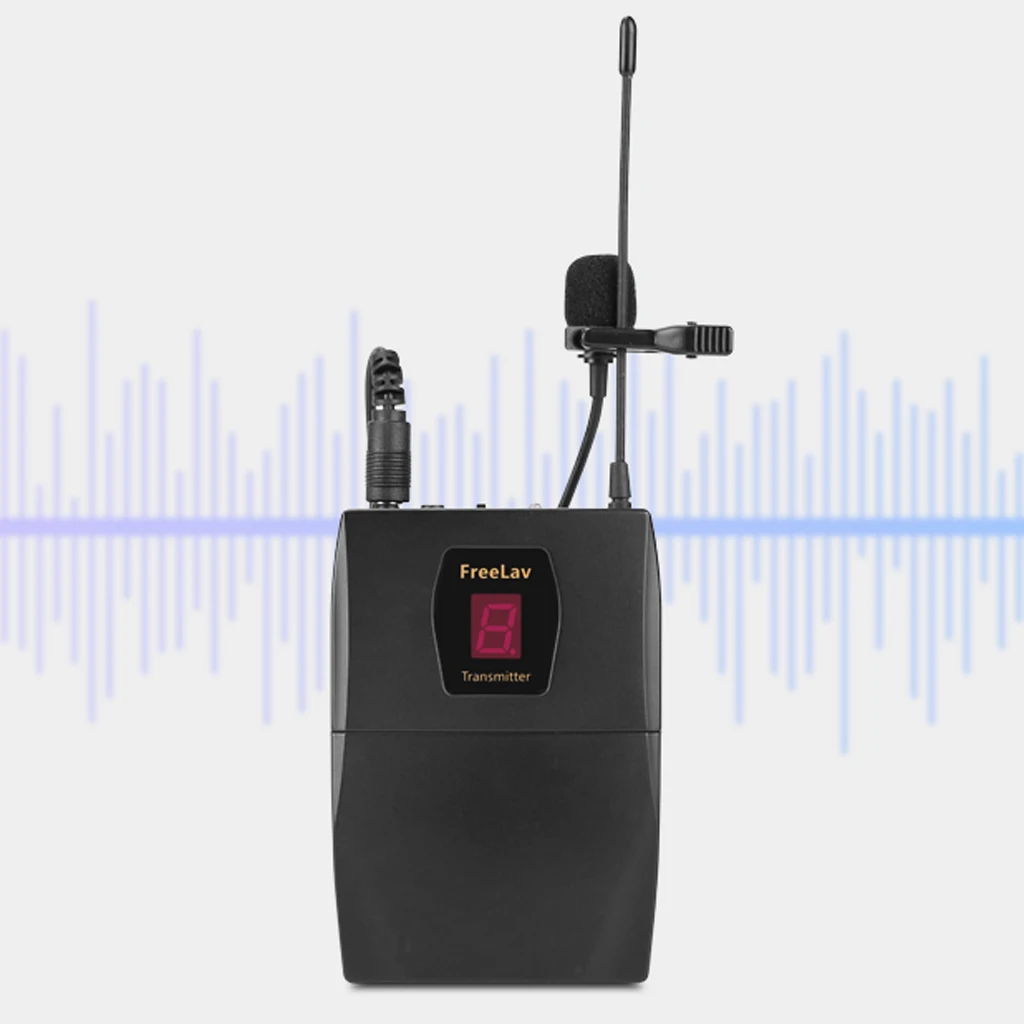 Клип микрофон UHF микрофон без линий интеллектуальное шумоподавление, черный
