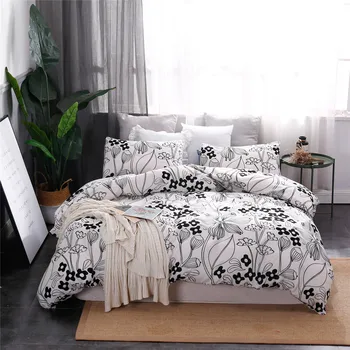 

Queen King duvet cover bed set printing comforter bedding set nordic bed cover Bedclothes Quilt Cover Pillow case Home Textile