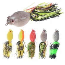 

LURE Fishing tackle leurre Frog souple Silicone bait Trolling Spinner Wobbler 1pcs