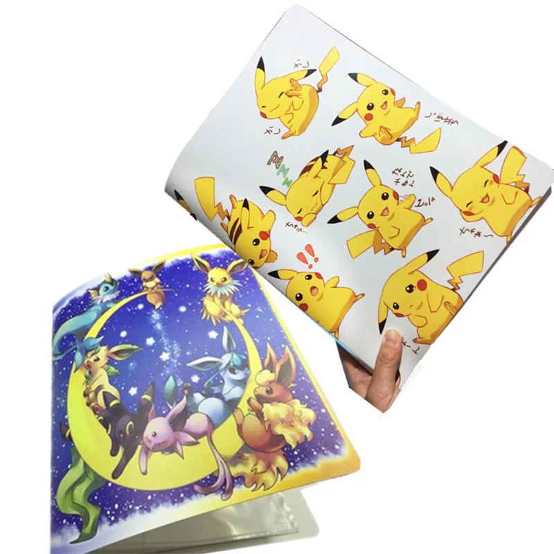 Álbumes de cartas para Pokemon, cartas de juguete, libro de colección de tarjetas de gran tamaño, regalos para niños