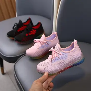 

Spring Autumn Kids Casual Shoes Boys Sneakers Breathable Patchwork Sport Running Shoes Children Shoes For Girls Canvas Shoes