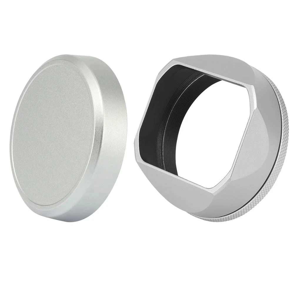 Haoge LH X54W Square Metal Lens Hood With 49mm Adapter Ring Metal Lens haoge-lh-x54w-square-metal-lens-hood-with-49mm-adapter-ring-metal-lens
