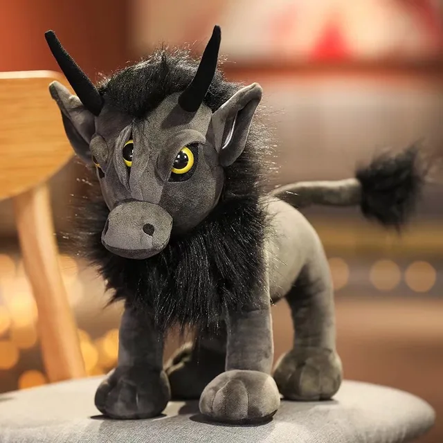 New Arrival Cartoon Baize Gothic Style Troll Doll Stuffed Plush Rabbit Black Pentacle Hydra Anubis Lolita Toys Black Doll Gifts
