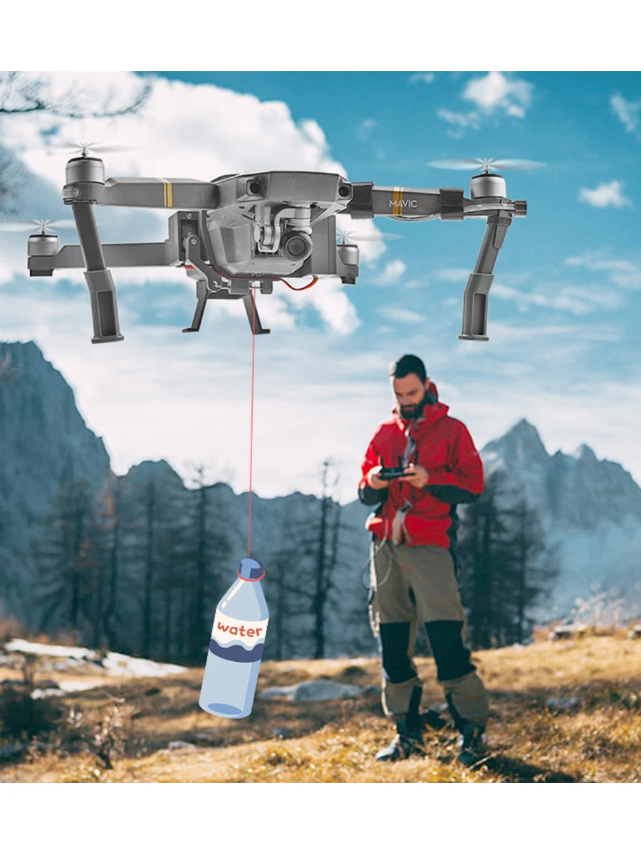 Remote Thrower for DJI Mavic 2 Pro Zoom Air 2 Fishing Bait Delivery Parabolic Air-Dropping System Drone Quadcopter Accessories