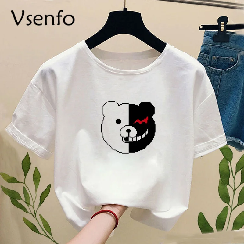 Janpan Anime Kokichi Oma T-shirt with Print Women Fashion Truth and Lies Game Funny Graphic Tee Shirt Casual Short Sleeve Tops
