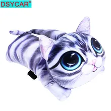 DSYCAR 1 шт. автомобильный бумажный ящик для хранения полотенец автомобильный подлокотник коробка мультяшная коробка для салфеток милая плюшевая игрушка поднос для сидения автомобиля солнцезащитный козырек