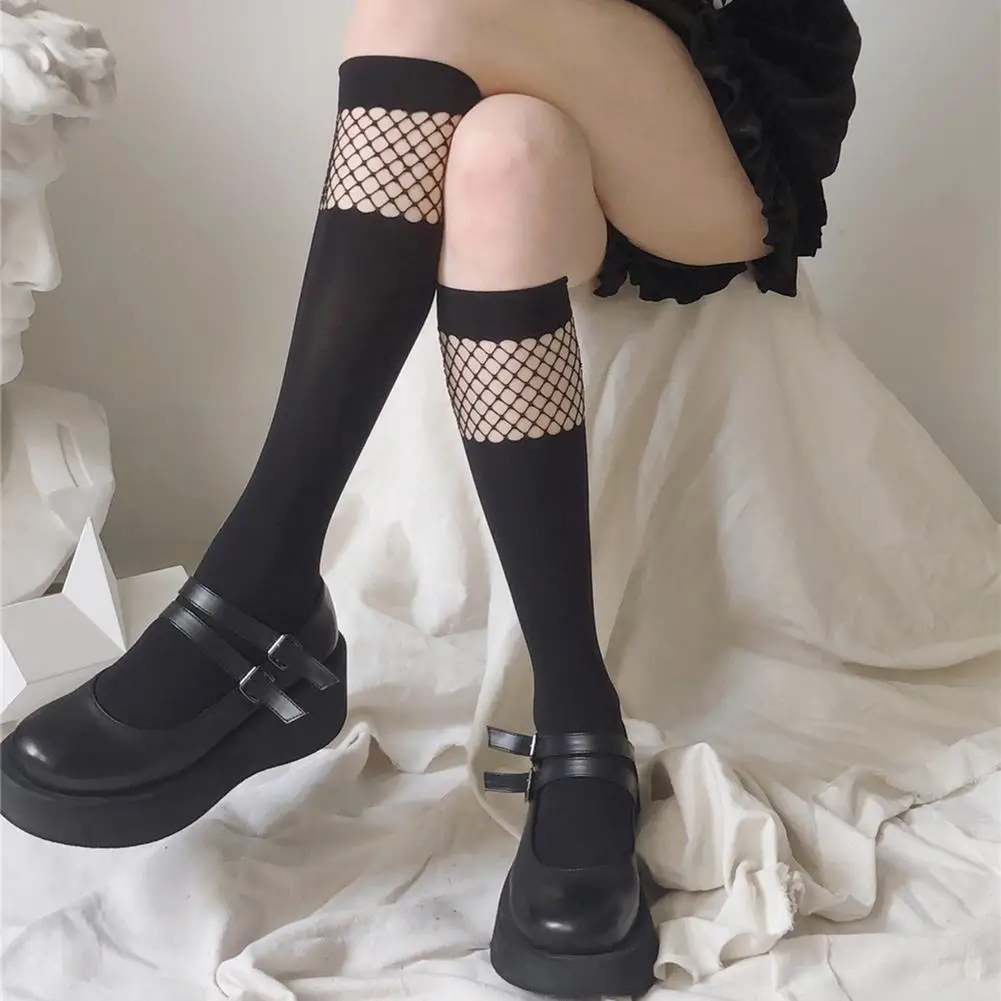 Uniform Mesh Velvet Cosplay Hosiery Leg Socks Lolita Socks Fishnet Stockings 