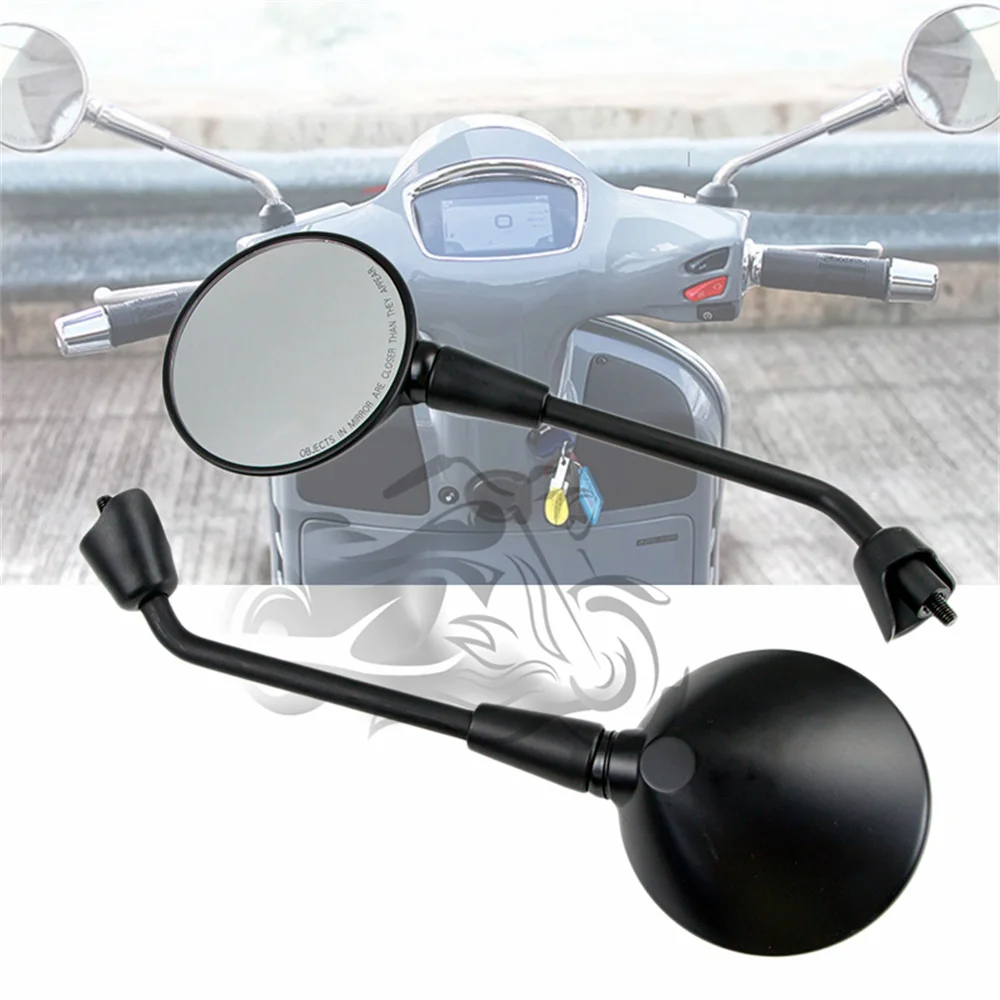 Moto Specchietto Retrovisore Specchietto Laterale Scooter Rotondo Adatto Per Vespa Gt Gts Gtv 50 125 200 250 300 300Ie Sprint Primavera150 Gts300