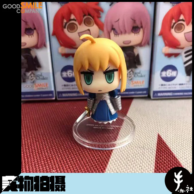 

Cute Stick Cartoon Goo Da Sub-Garage Kit ma xiu SABER from Natives Understand FGO Joan of Arc Capsule Toy Steam Anime sabe