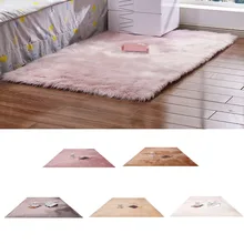 Мягкий удобный шерстяной ковер коврики для детской прикроватной кровати гостиной спальни Имитация шерсти ковер плавающий длинный коврик для волос оконная подушка
