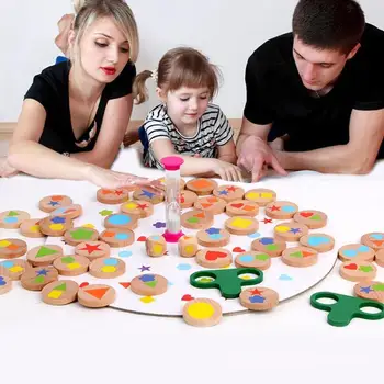 

Parent-child Interactive Board Game Toy Map Finding Game Kindergarten Shape Brain Development Matching Educational Toys