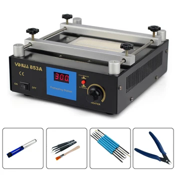 

YIHUA 853A Digital Constant temperature Preheat Soldering Station Anti Static BGA Rework Station Mobile Phone Preheater Platform