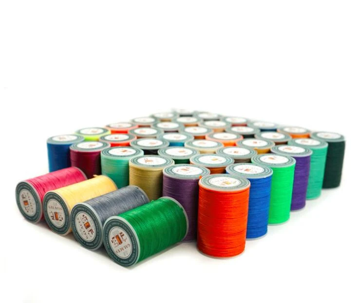180M Flat Polyester Waxed Wax Thread Cord Sewing 210D for DIY Leathercraft Brown