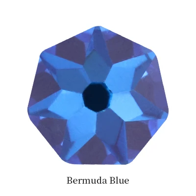 Bermuda Blue Тип семисторонняя пагода гальванических страз стеклянные стразы украшения ювелирных изделий камень PointBack для одежды DIY ремесло - Цвет: Bermuda Blue