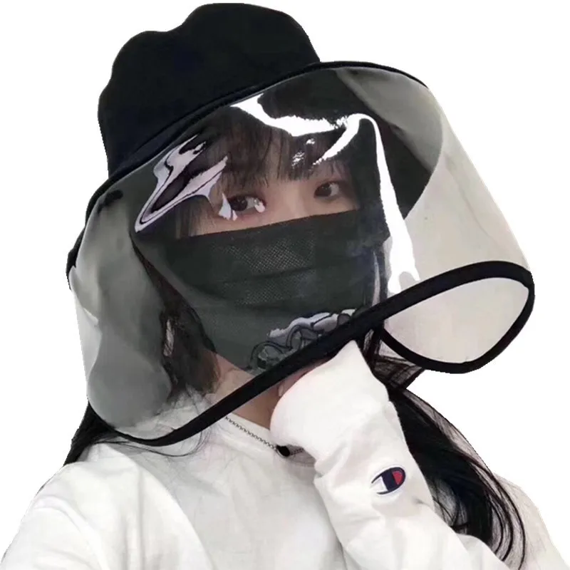 

Woman Man Protection Hat Prevent Droplets Baseball Caps Unisex Sun Hat Mask Hat Removable Windproof Fisherman's Cap