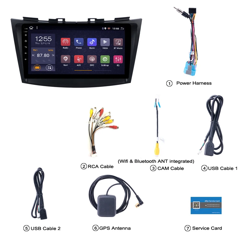 Android 9,0 PX6 4G+ 64G Автомобильный dvd-плеер для SUZUKI SWIFT 2010- Автомобильная dvd-навигационная система