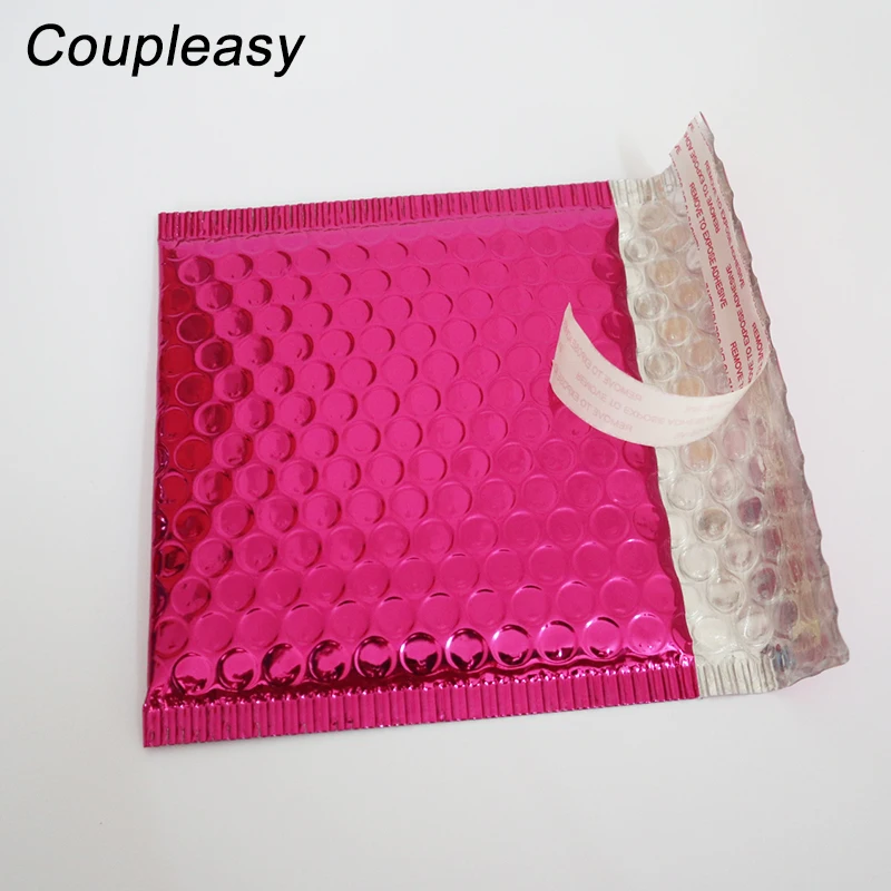 100pcs 15x13cm Colorful Bubble Envelope Self Adhesive Bubble Mailer Bag Shipping Mailing Foam Envelopes Bags Business Supplies