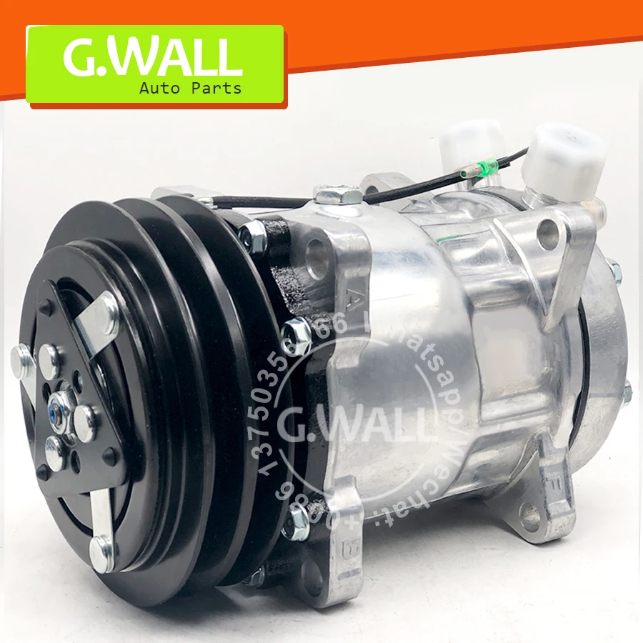 

For free shipping Auto AC Compressor Sanden SD7H15 7863 7867 8024 8031 8062 4663 4779 6036 8104 8258 132MMm 2pk 12V