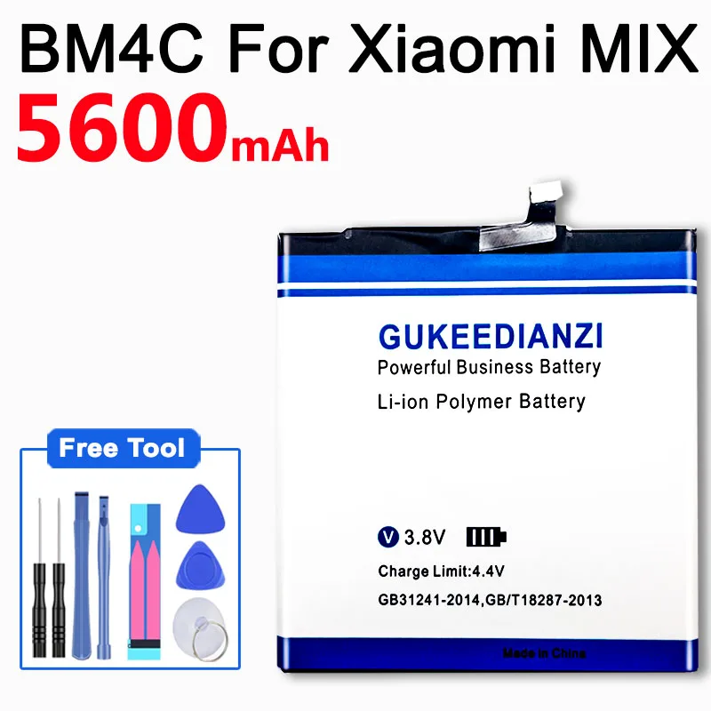 GUKEEDIANZI Mobile Phone Battery BM4C For Xiaomi MIX 5600Ah High Quality/Strong Safe Replacement Battery